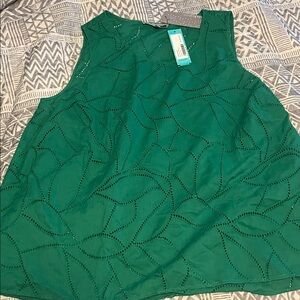 Daniel Rainn Emerald Sleeveless Top